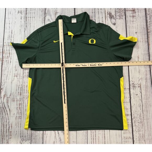 Nike Oregon Ducks Dri-FIT Polo Men’s XXL Green NCAA Performance Shirt - Picture 3 of 7
